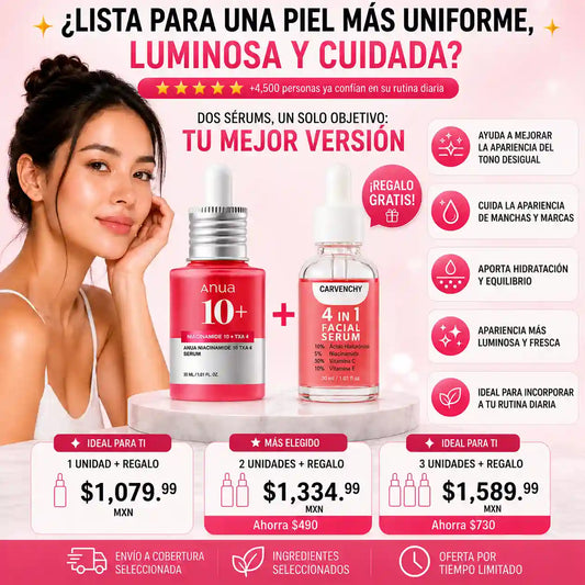 🌸 ANUA NIACINAMIDA + CARVENCHY 4 EN 1 GRATIS 🩷