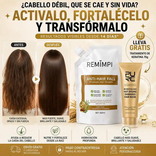 🤎 COMBO REMIMPI + TRATAMIENTO DE QUERATINA + ENVÍO GRATIS ✨